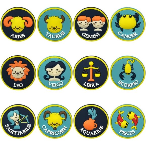 Scorpio Zodiac Croc Shoe Charms Jibbitz Astrology Boho Scorpion - Picture 3 of 4